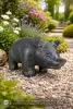 Product image 2 of the product “Sitting pig, 28 cm Length | Cast stone, handcrafted & coloured ”